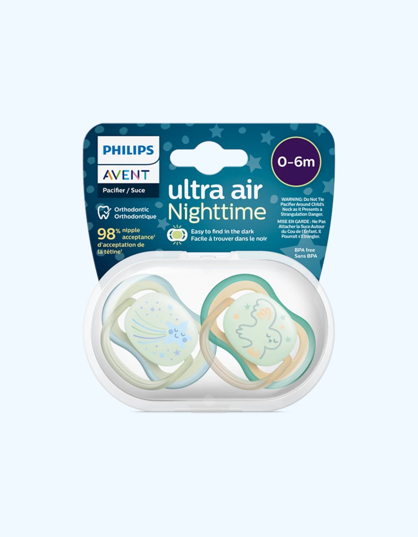 Avent Пустышки серии Ultra Air, 0-6 мес.