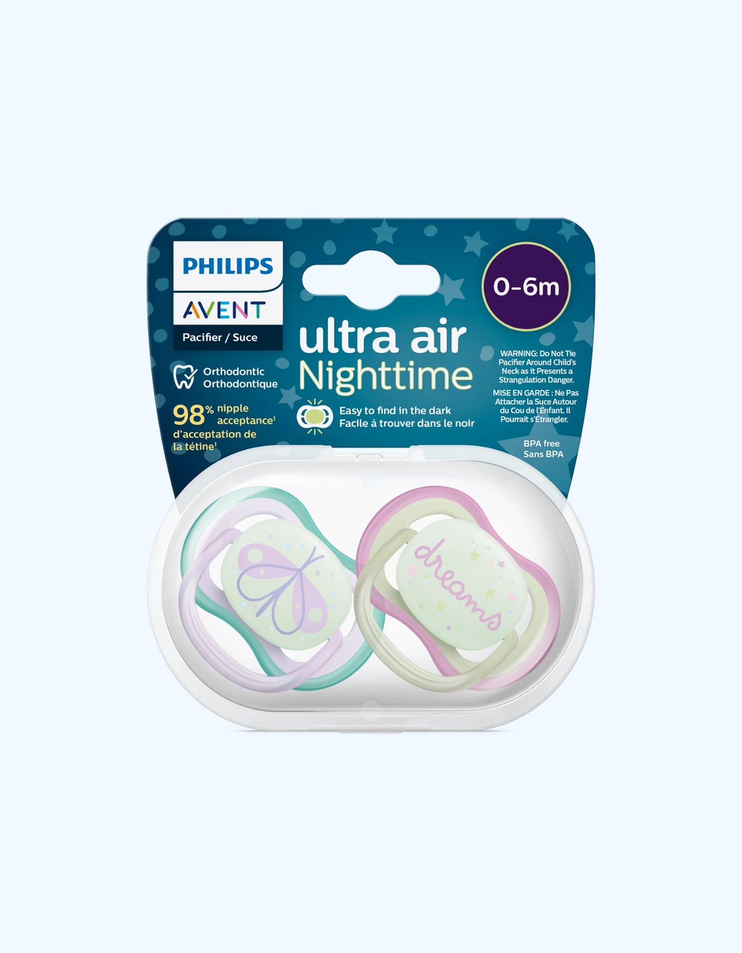 Avent Пустышки серии Ultra Air, 0-6 мес.