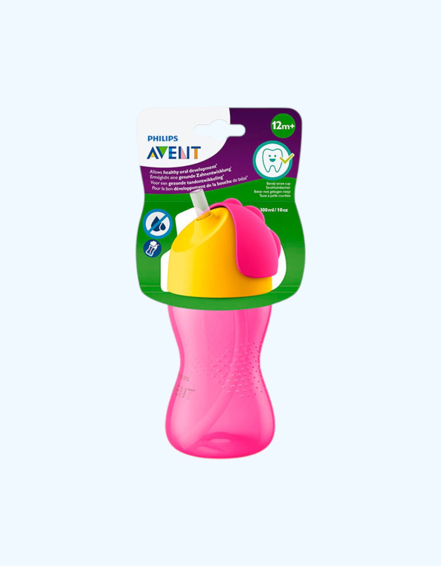 Avent Чашка с трубочкой, 12 мес. +, 300мл