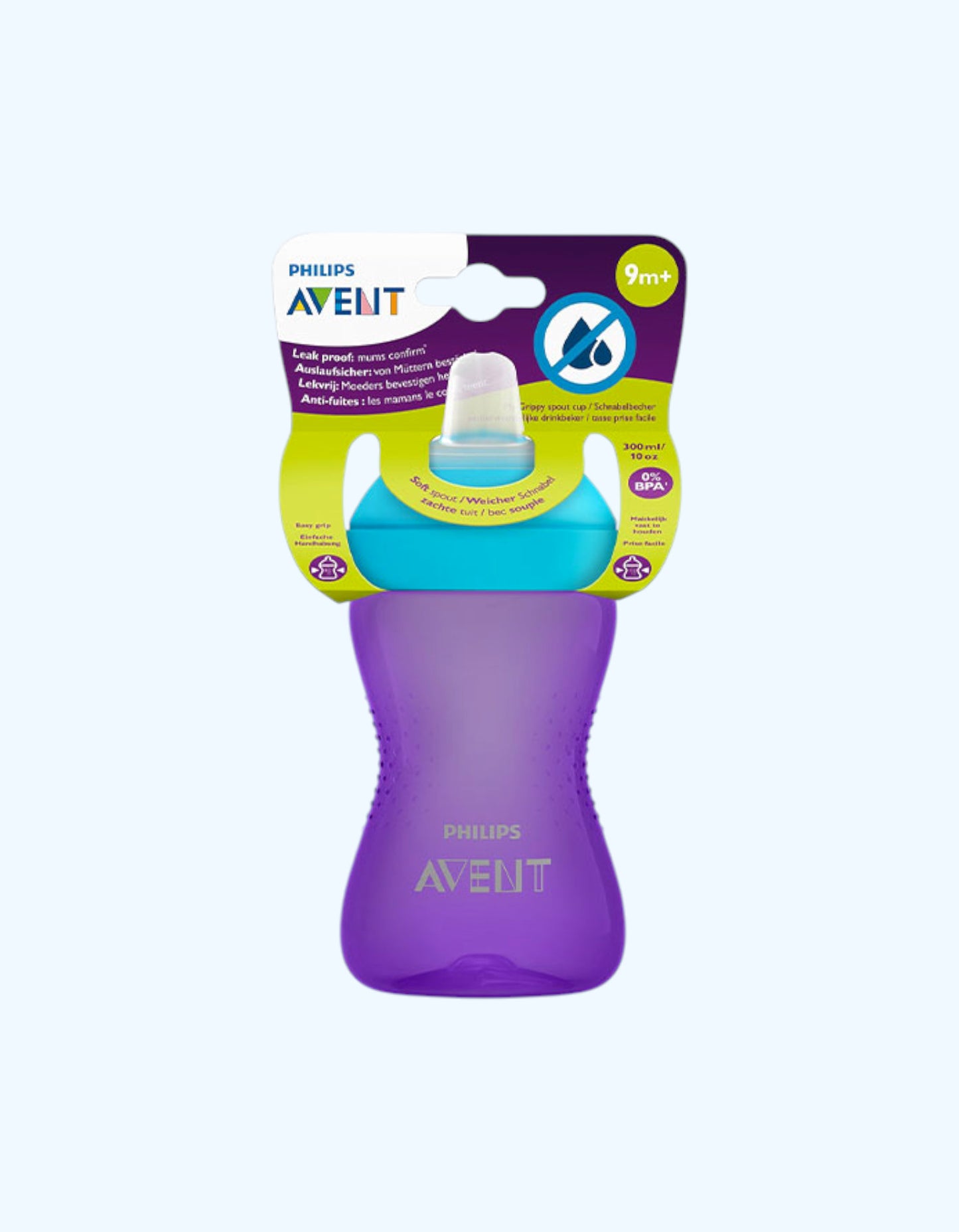 Avent Чашка-непроливайка с мягким носиком, 9+ мес., 300 мл