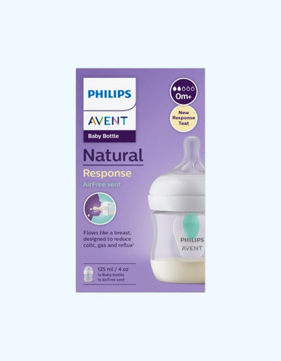 Avent Natural Response Детская бутылочка с клапаном AirFree, медленный поток, 0-3 мес., 125 мл