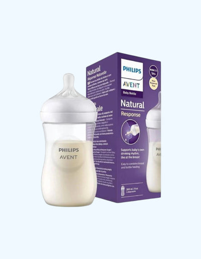 Avent Natural Response Бутылочка, средний поток, 3-6 мес., 260 мл