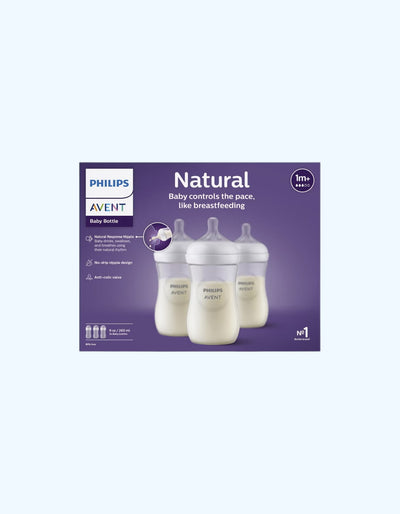 Avent Natural Response Бутылочки, средний поток, 3 шт., 3-6 мес., 260 мл