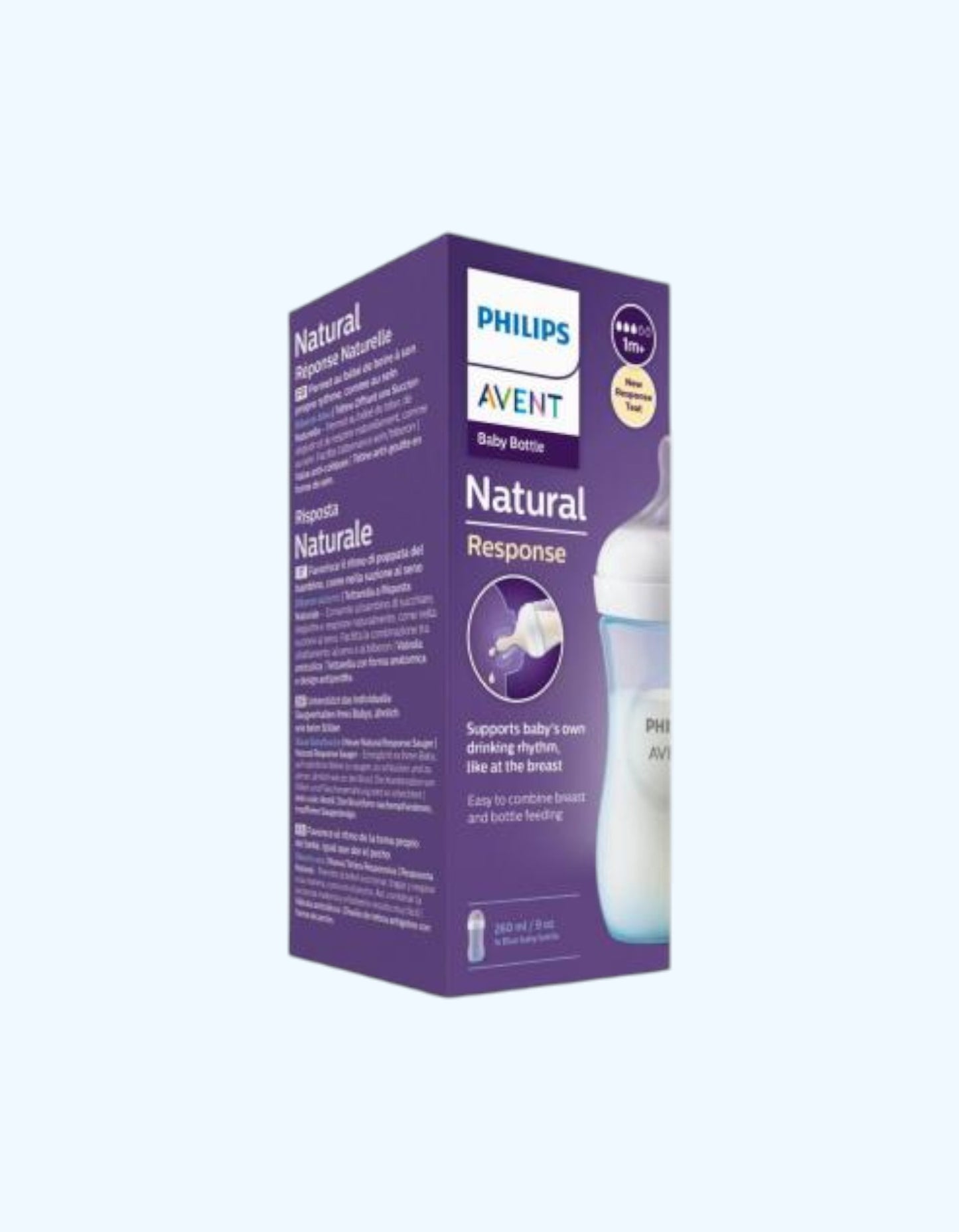 Avent Natural Response Бутылочка, средний поток, 3-6 мес., 260 мл