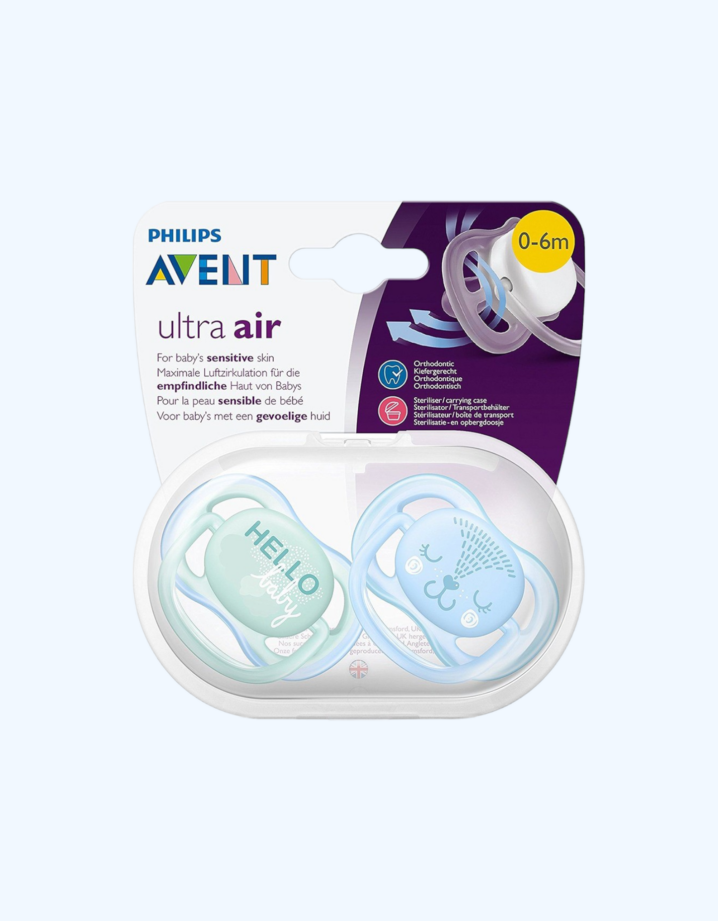 Avent Ultra Air seriyali emziklar, 0-6 oy.