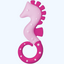 Tish go'shti uchun Nuk Teether Seahorse sovutish, 3+ oy.