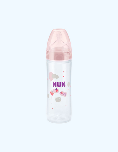 Nuk Бутылка Classik с силиконовой соской, 6+ мес., 250 мл