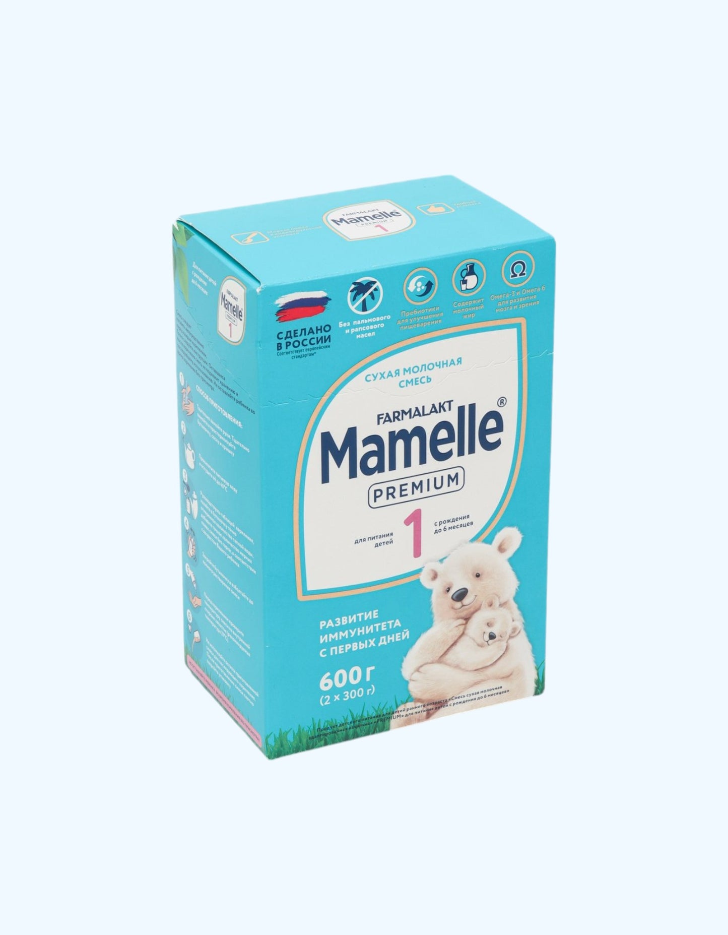 Mamelle Premium 1, 0-6 мес., Смесь сухая молочная адаптированная начальная , 300/600 г