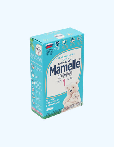 Mamelle Premium 1, 0-6 oy, quruq sut formulasi moslashtirilgan boshlang'ich, 300 g