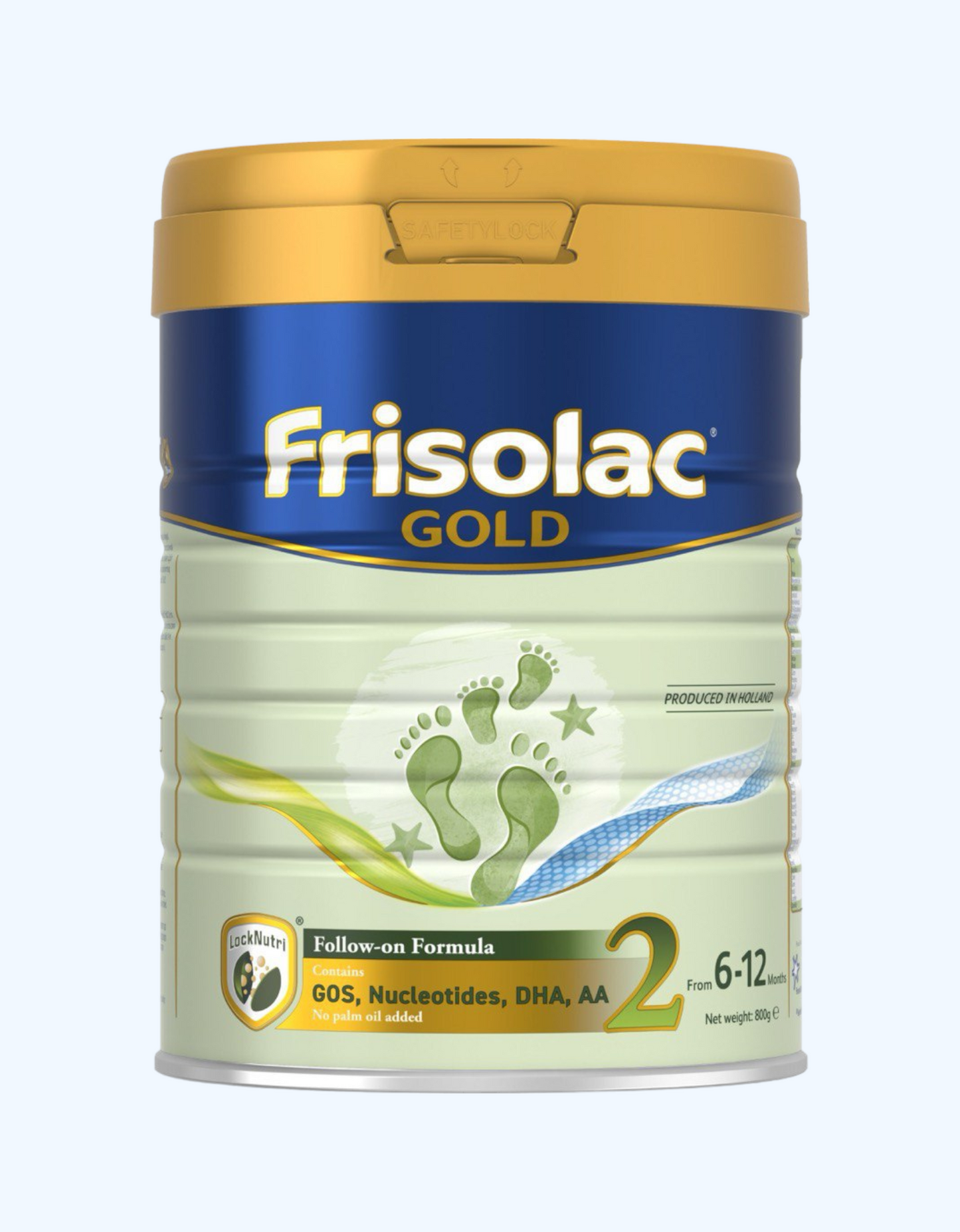 Frisolac Gold 2 Quruq formula, sut, 6-12 oyga moslashtirilgan, 400/800 g