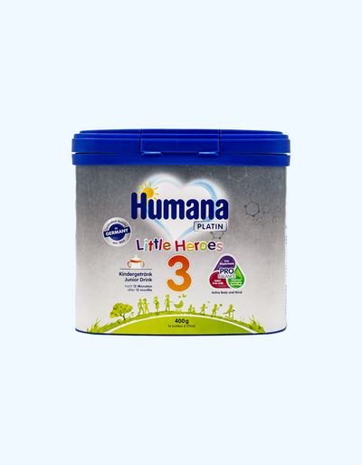 Humana Platin 3 Little Heroes Смесь, молочная, быстрорастворимая, 12+ мес., 400/800 г