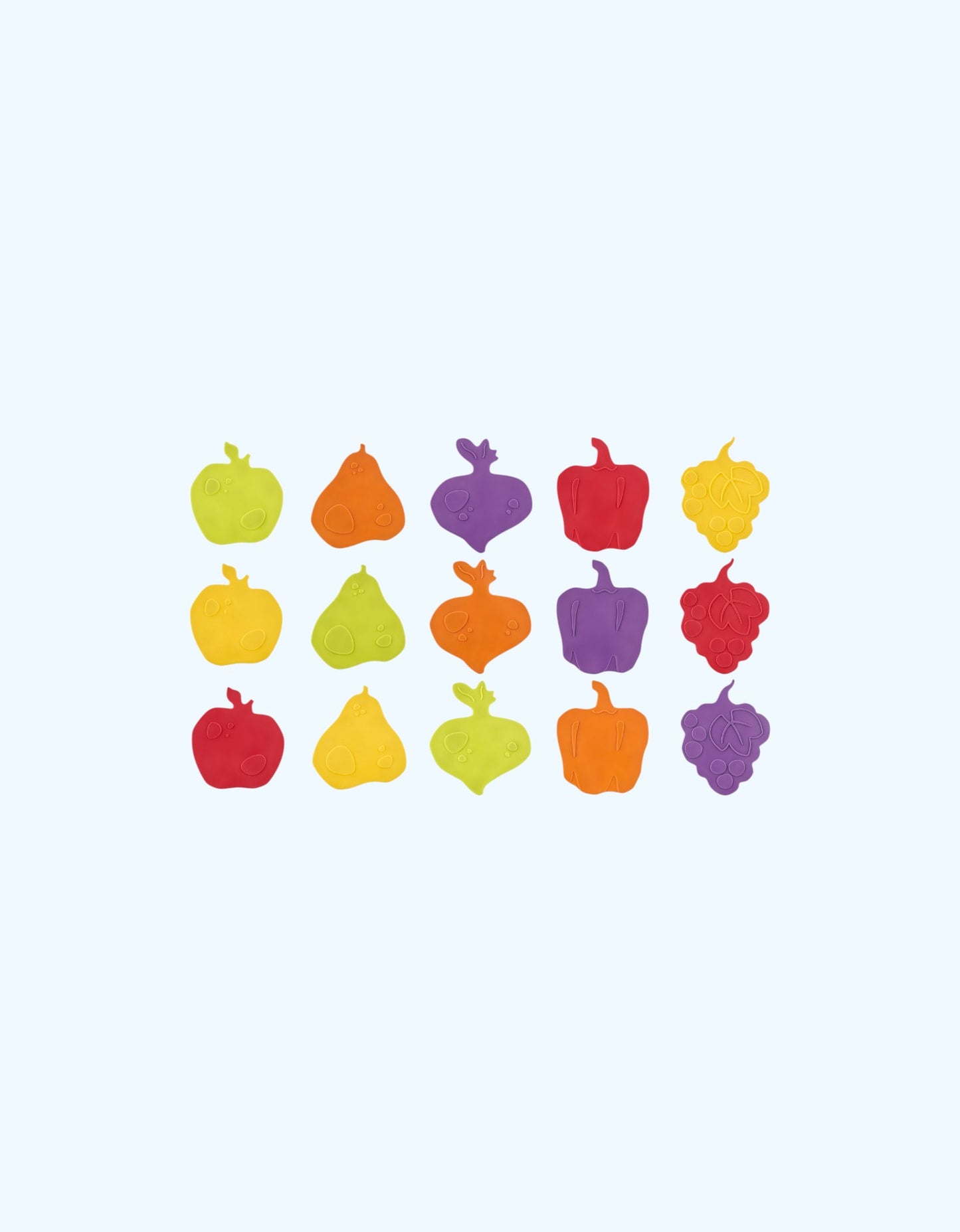 Roxy Kids Антискользящие мини-коврики для ванны Fresh mix