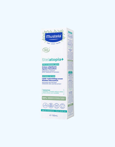 Mustela Stelatopia+ липидный, обновляющий крем, 150 мл