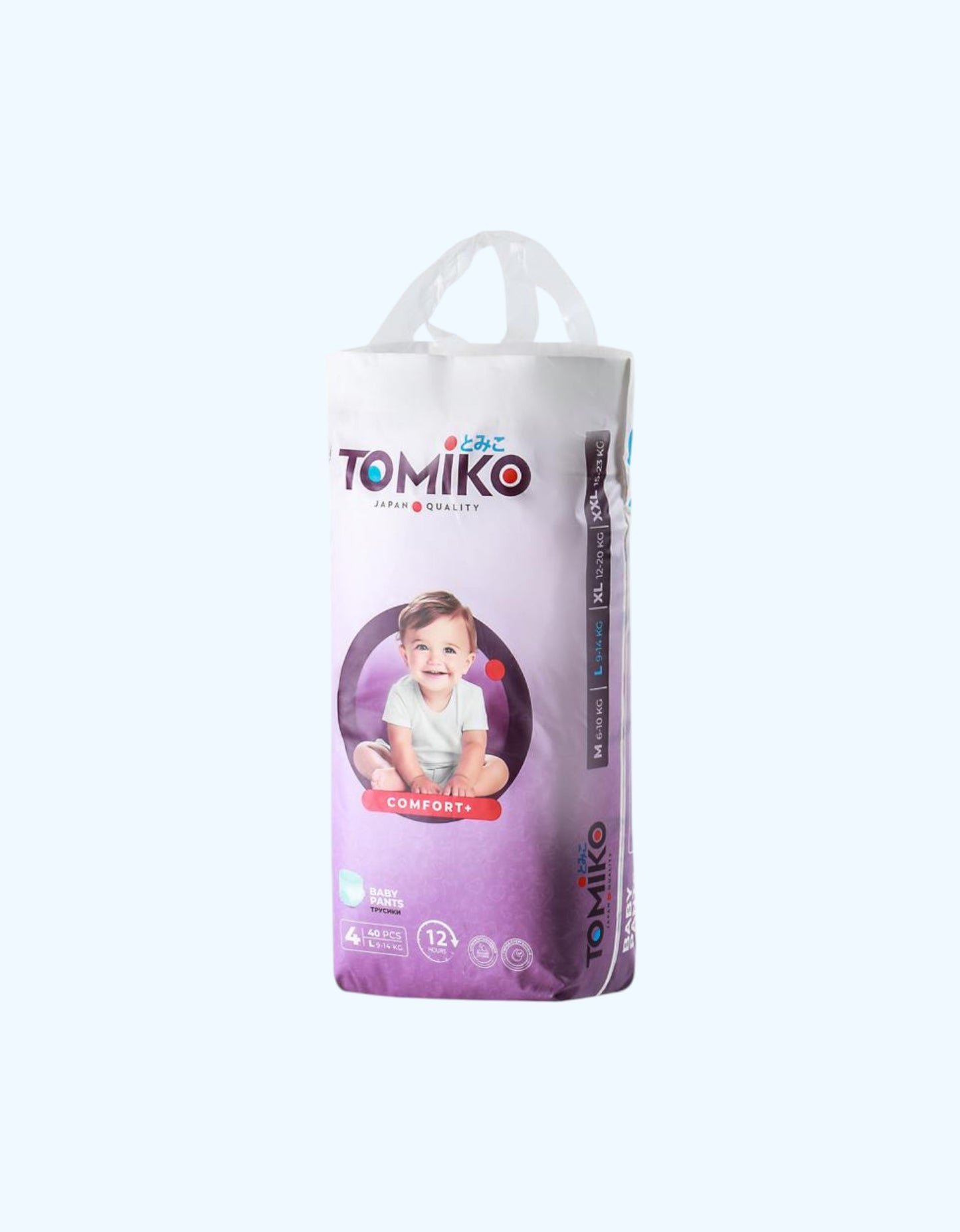 Tomiko Подгузники-трусики Comfort+, размер L, 9-14 кг, 40 шт.