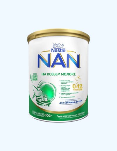 NAN echki sutida, quruq sut formulasi, 0-12 oy, 800 g