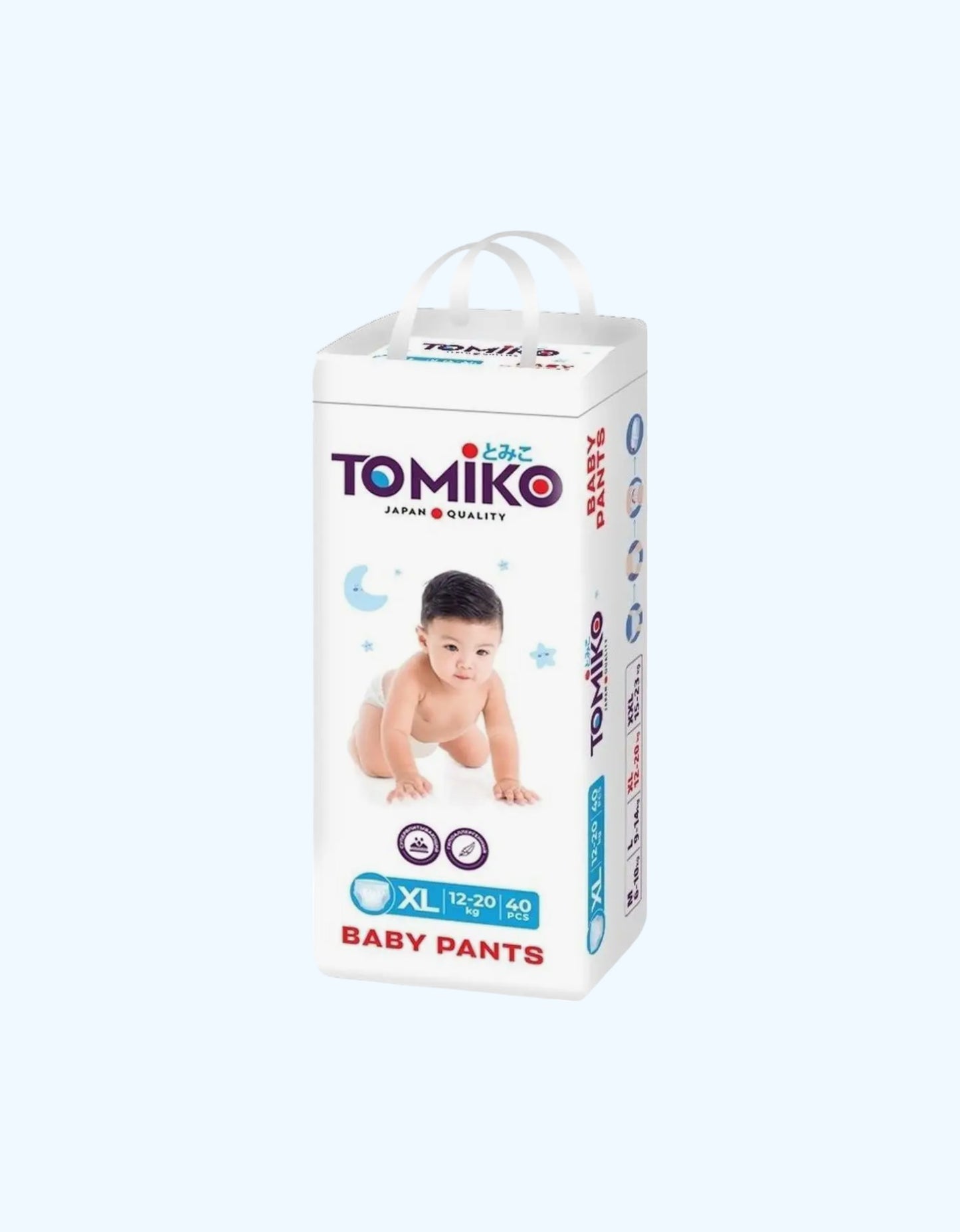 Tomiko Подгузники-трусики Premium, размер XL, 12-17 кг, 15/40 шт.