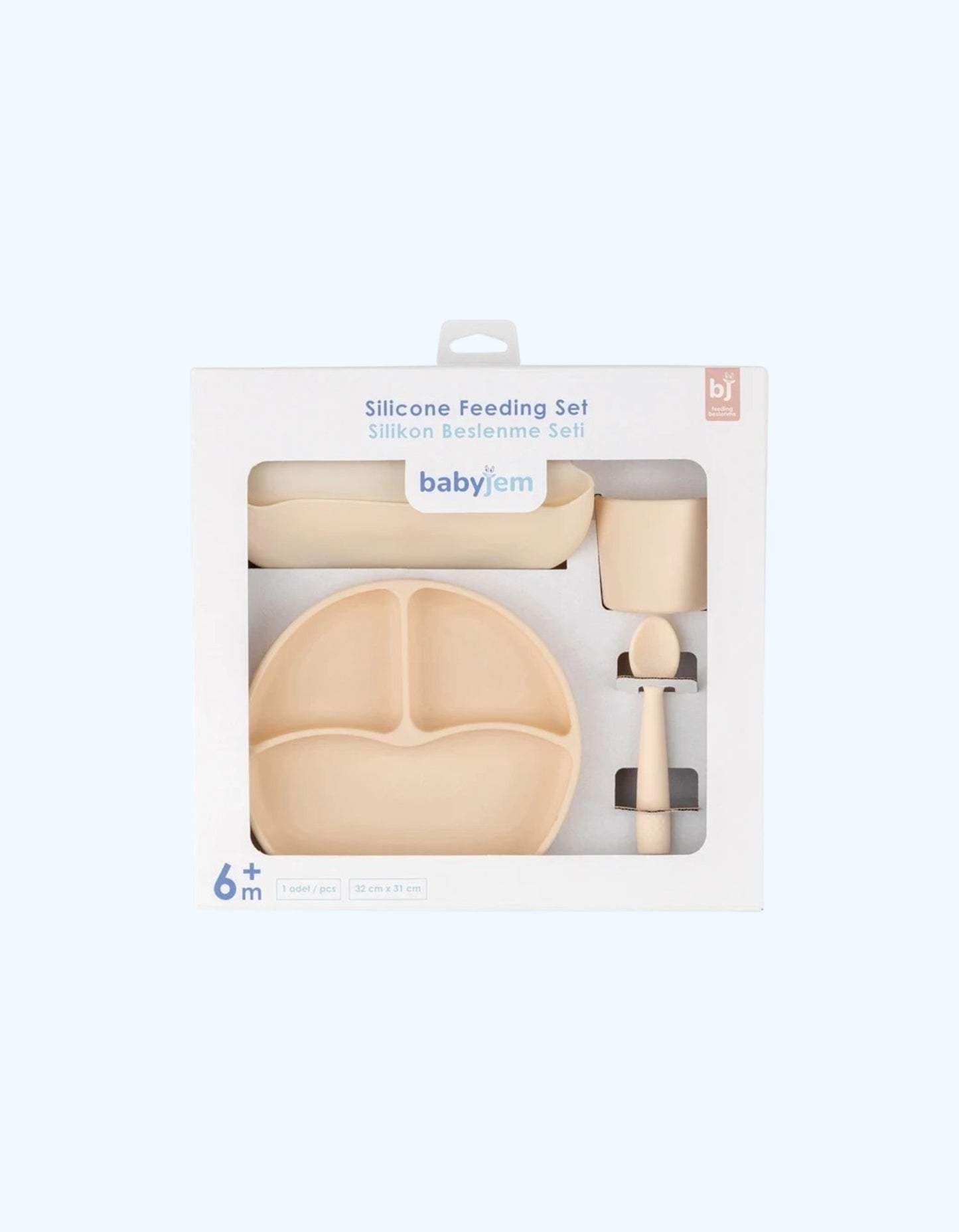 BabyJem Силиконовый набор для кормления, 4 предмета