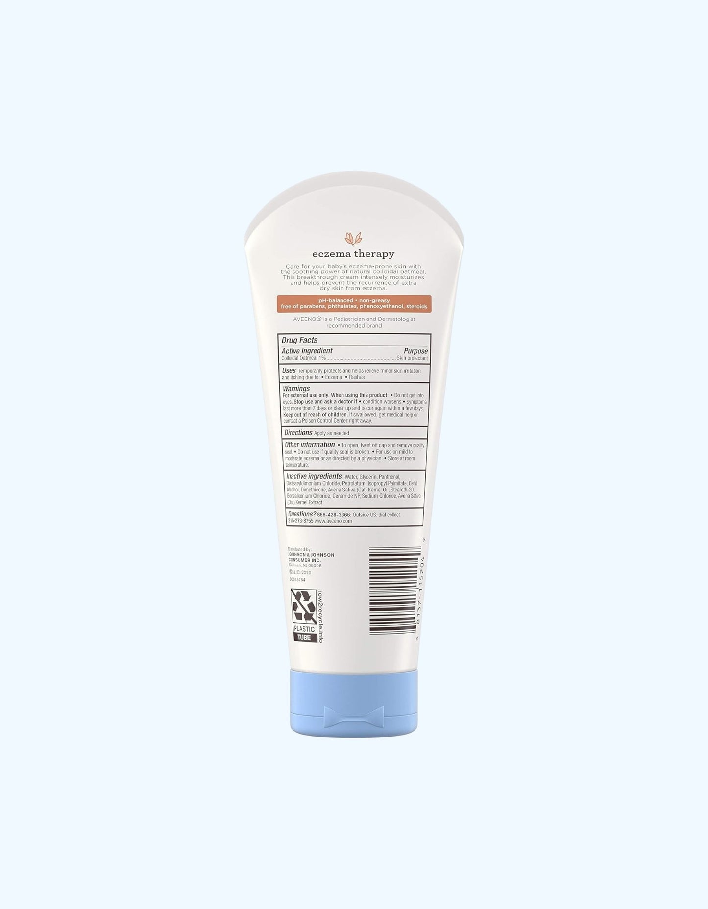 Aveeno Baby Увлажняющий крем против экземы