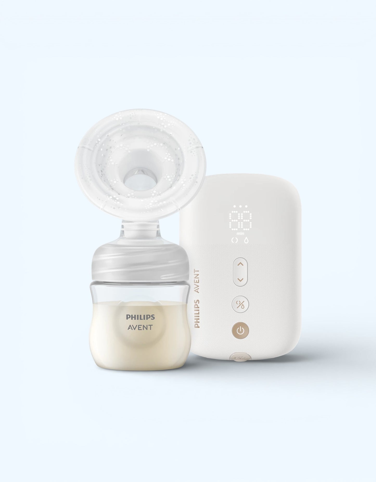 Avent Essential elektr ko'krak pompasi, simsiz, oq rangda