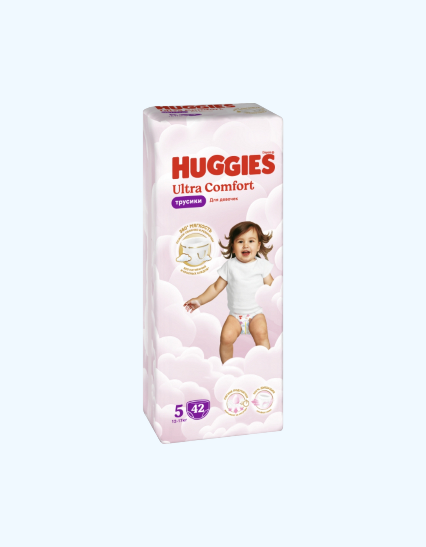 Huggies 5 Подгузники-трусики, девочки, 12-17 кг, 42 шт