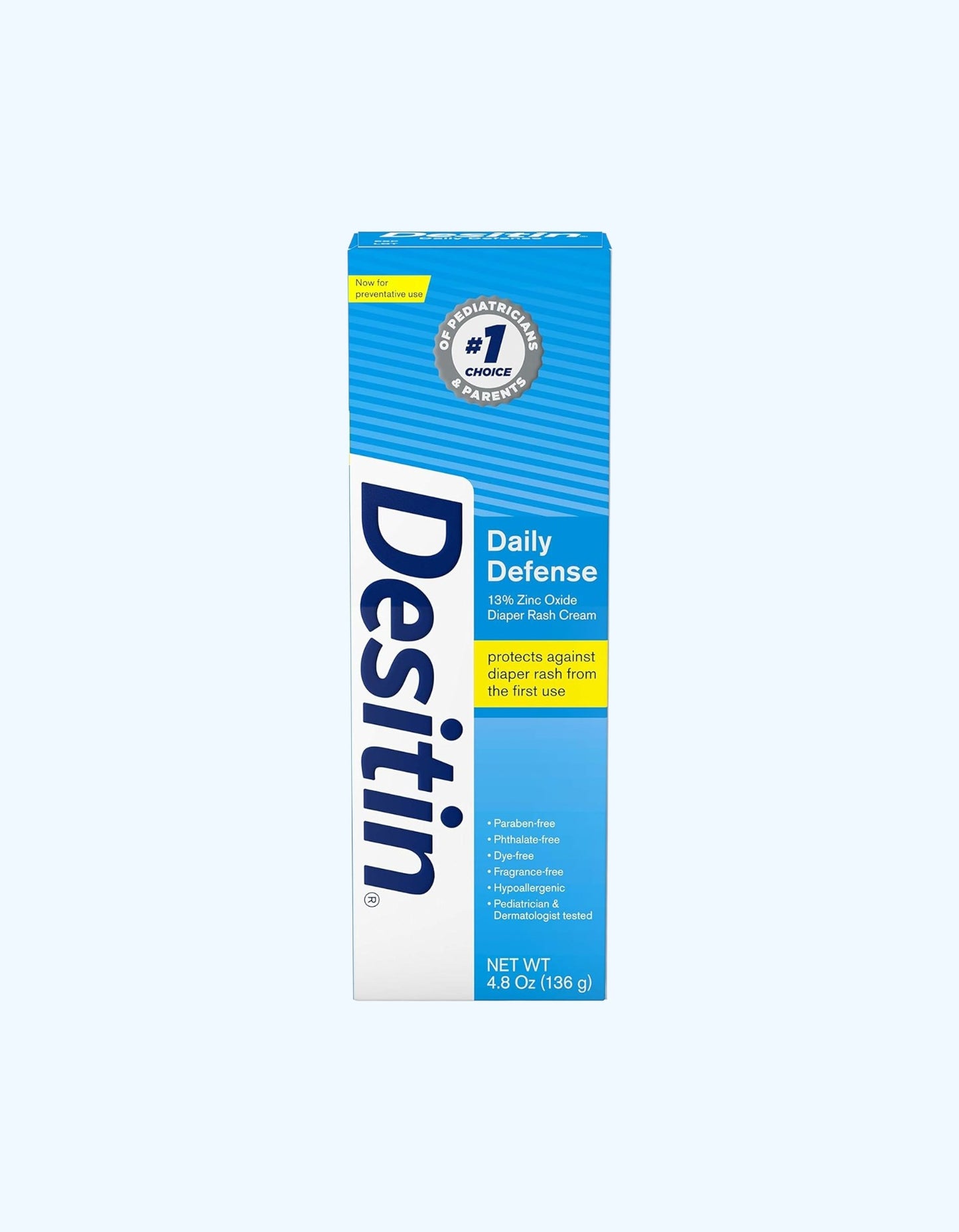 Desitin Maximum Strength Крем от опрелостей с оксидом цинка 13%, 136 г