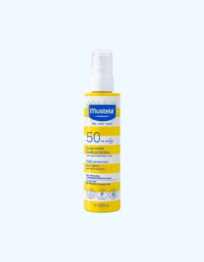 Mustela Солнцезащитный лосьон, водостойкий, SPF 50+, 0+ мес., 100/200 мл