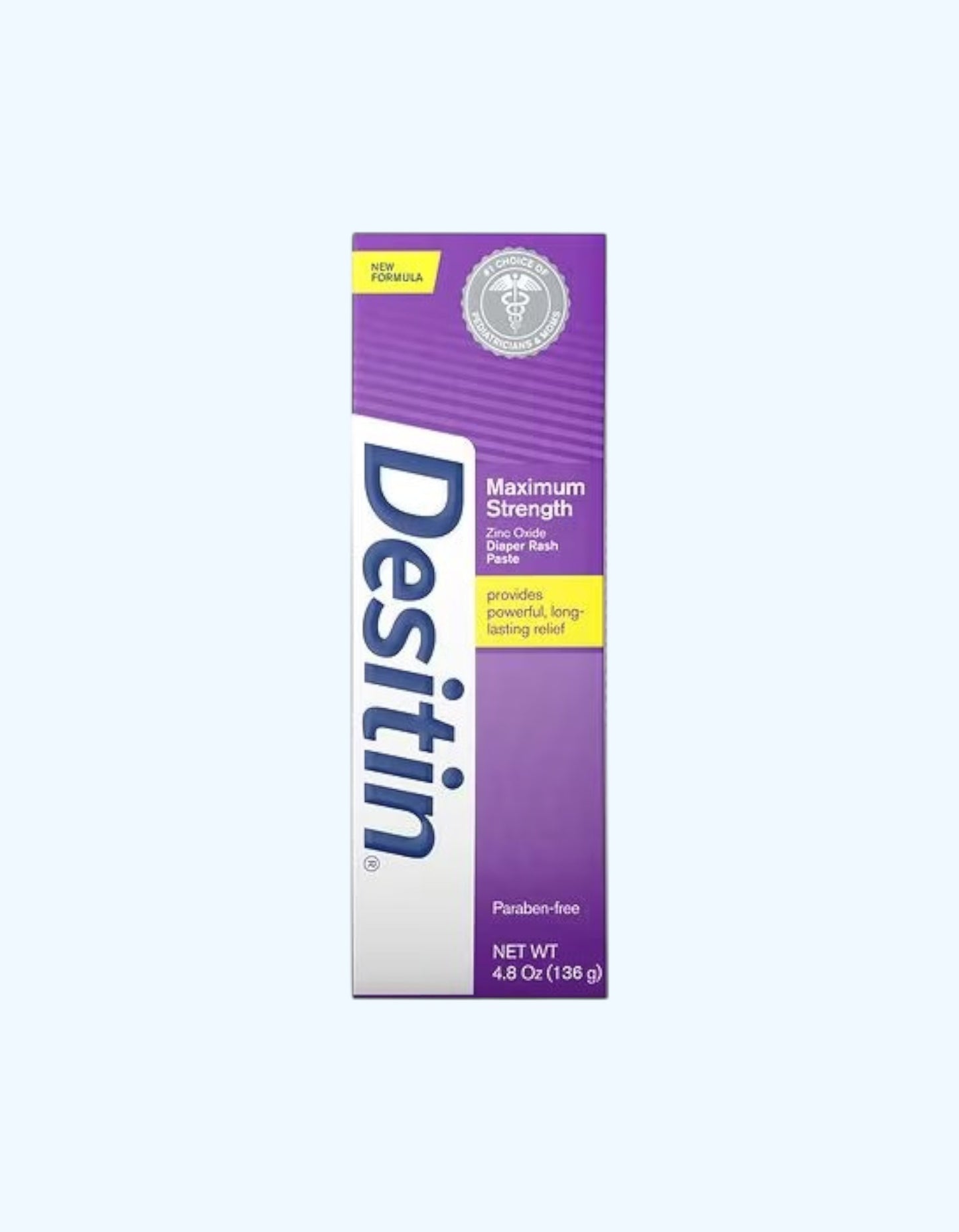 Desitin Maximum Strength Крем от опрелостей с оксидом цинка 40%, 136 г