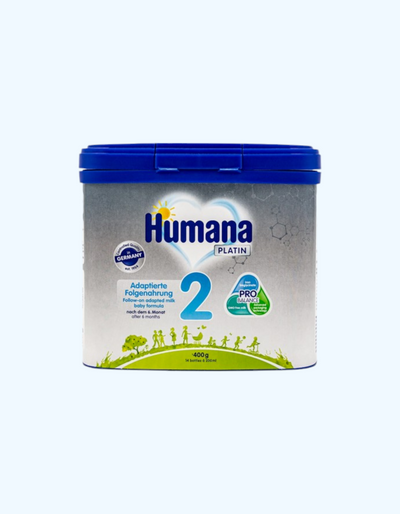 Humana Platin 2 Смесь, молочная, быстрорастворимая, 6-12 мес., 350/400/800 г