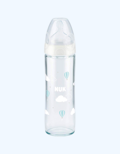 Nuk Бутылка Classik силиконовая, стекло, 240 мл
