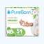 PureBorn Bambuk tagliklari, 0-5 kg, NB, 34/68/136 dona