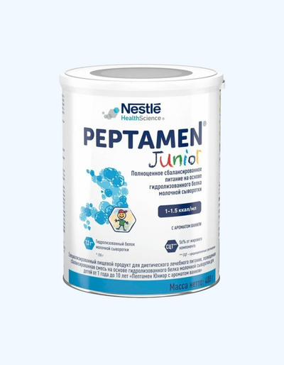 Nestle Peptamen Junior kukunli sutli formulasi vanil aromali, 12+ oy, 400 g