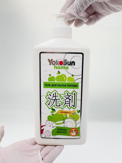 Yokosun Гель для мытья посуды, яблоко, 1 л