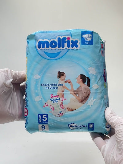 Molfix tagliklari kichik № 5 (11-18 kg), 9 dona.