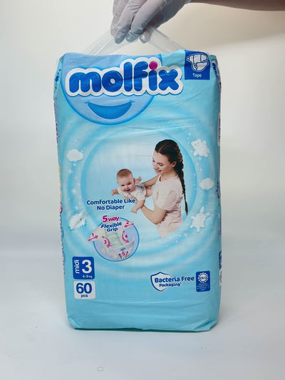 Molfix tagliklari Mini No 3, 4-9 kg, 60 dona