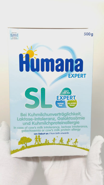 Humana SL Expert aralashmasi, laktozasiz, tezkor, 0+ oy, 500 g