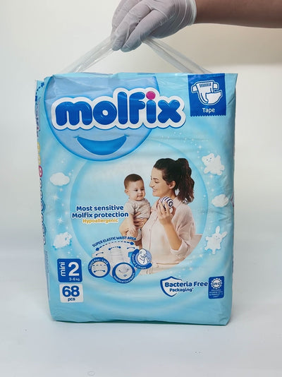 Molfix tagliklari Mini No 2, 3-6 kg, 68 dona