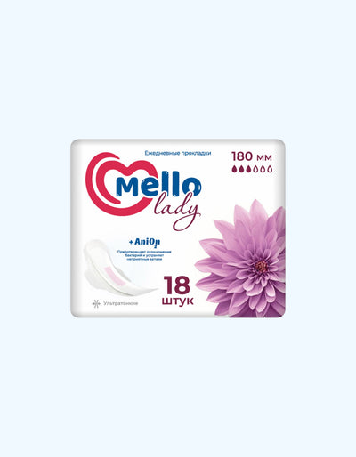 Mello Lady Прокладки, 180мм., 3 капли, 18 шт