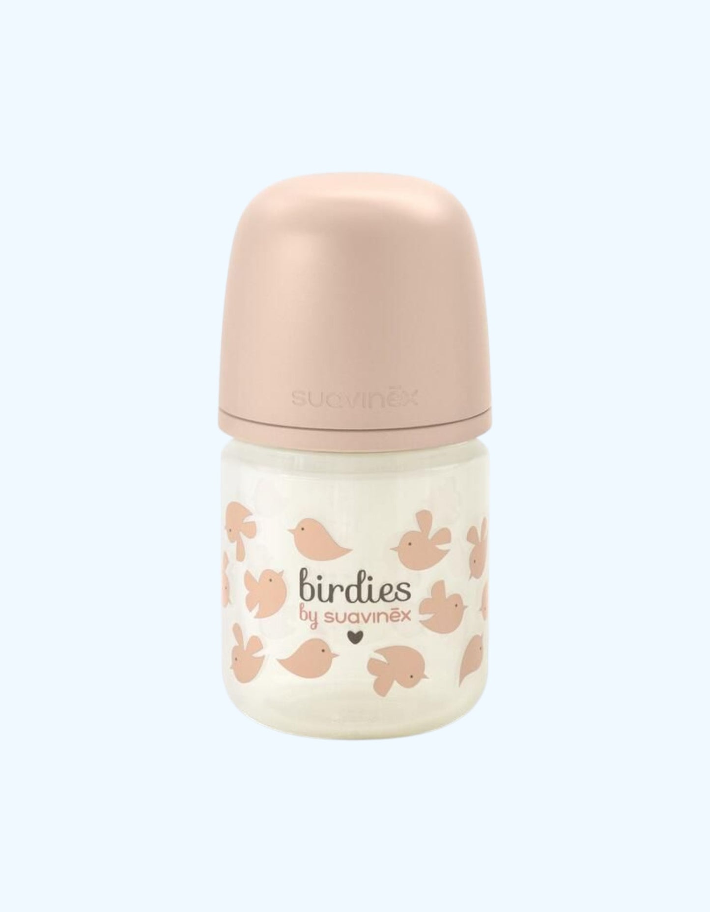 Suavinex Бутылочка стеклянная Birdies, 0+ мес., 120 мл