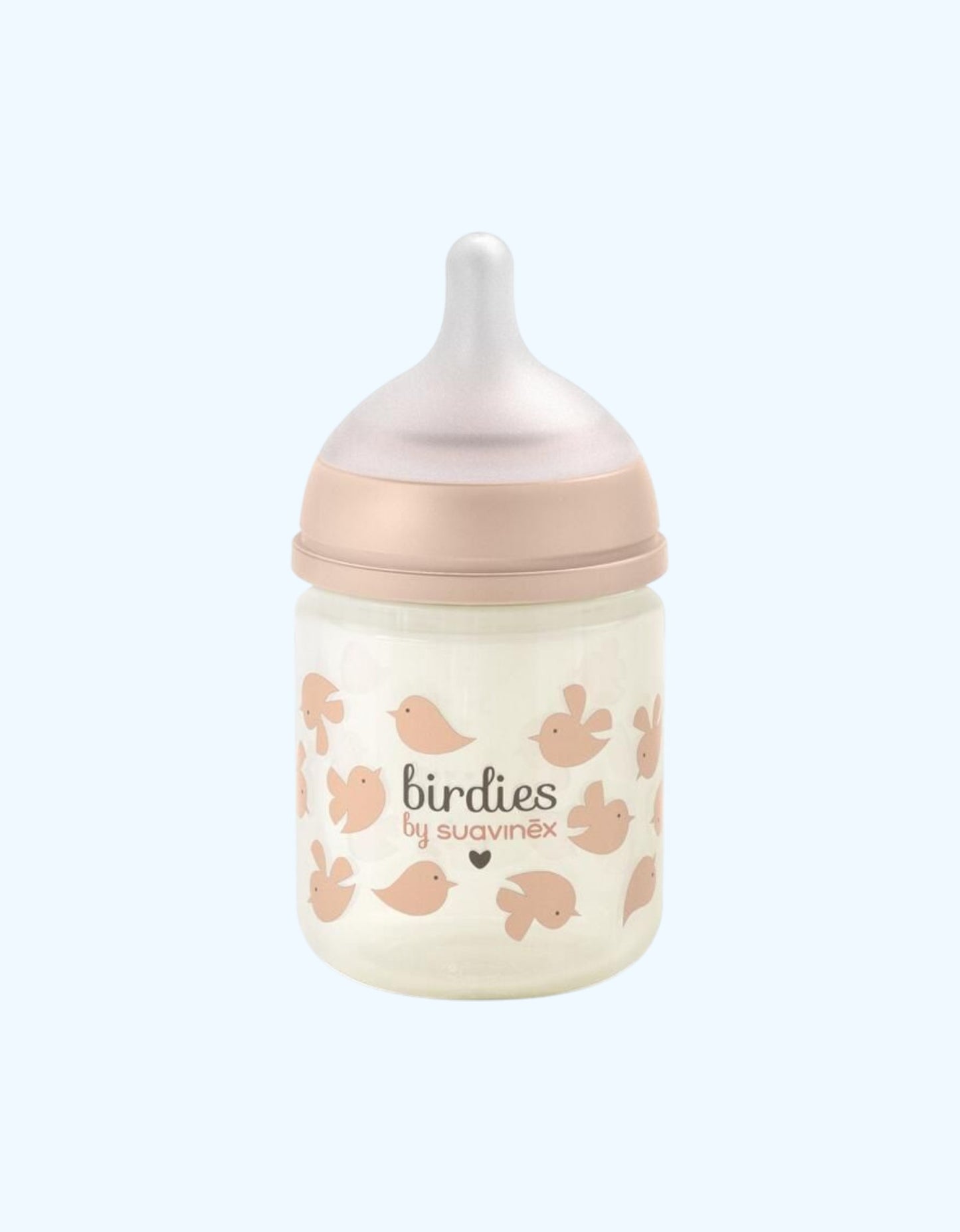 Suavinex Бутылочка стеклянная Birdies, 0+ мес., 120 мл
