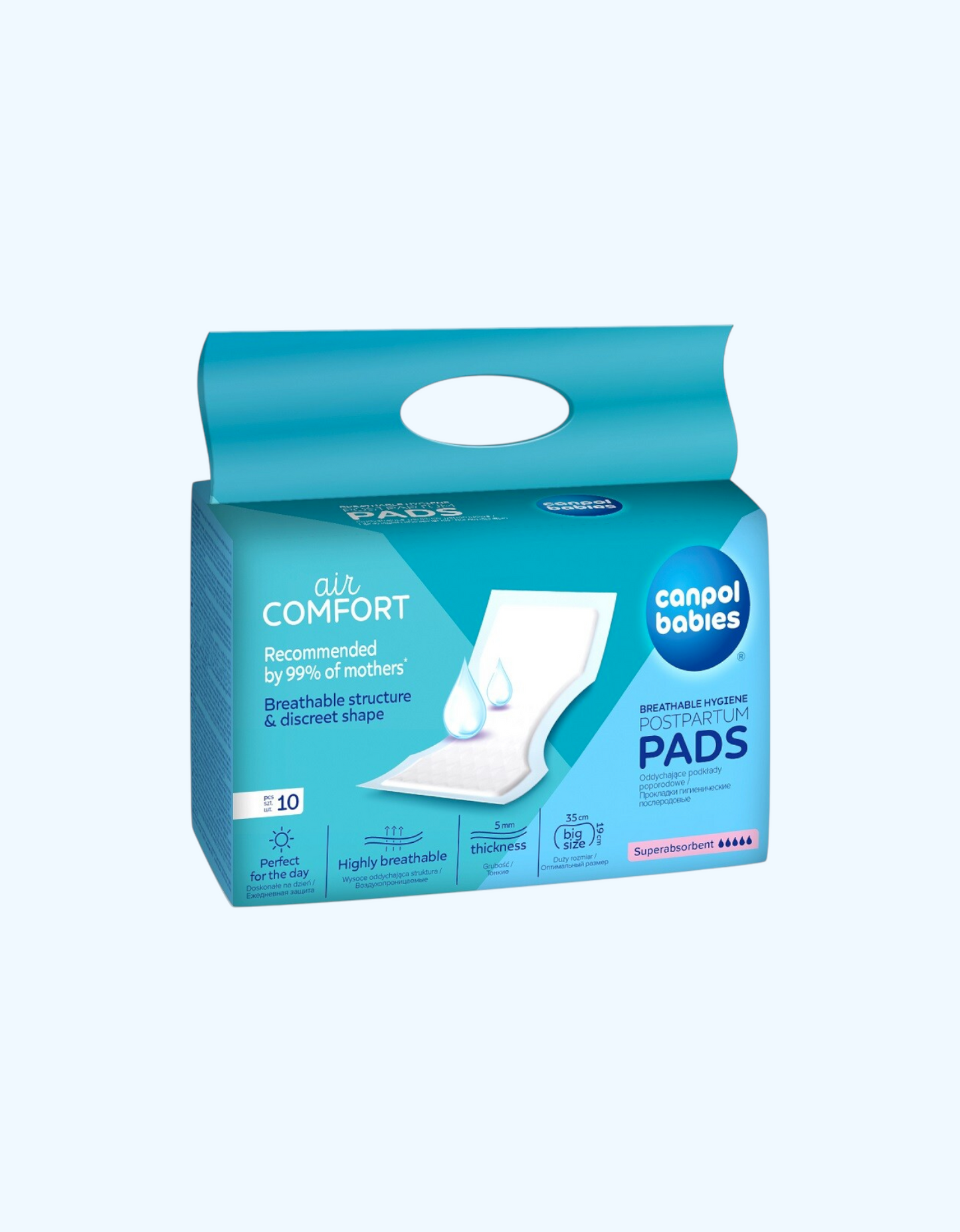 Canpol Babies Прокладки для рожениц, гигиенические, 35х19 см, 10 шт