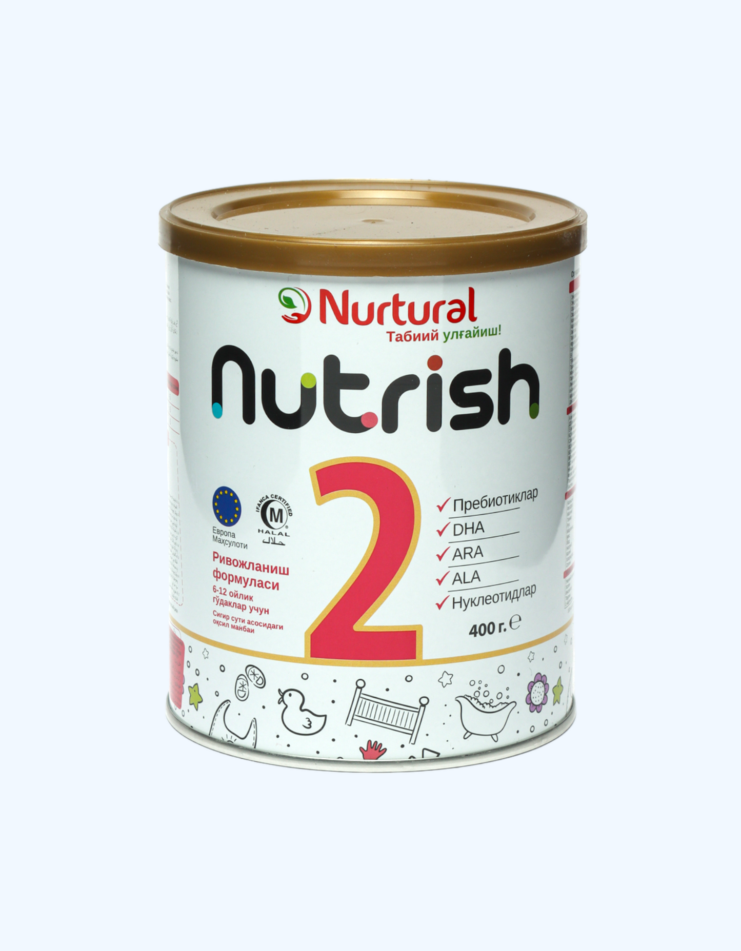 Chaqaloq formulasi Nutrish 2, 6-12 oy, 400 g