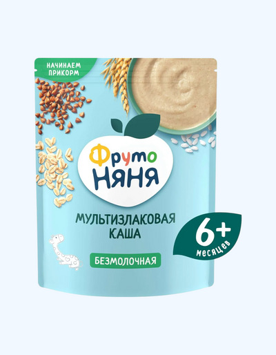 FrutoNyanya bo'tqa, sutsiz, ko'p donli, tezkor, 6+ oy, 200 g