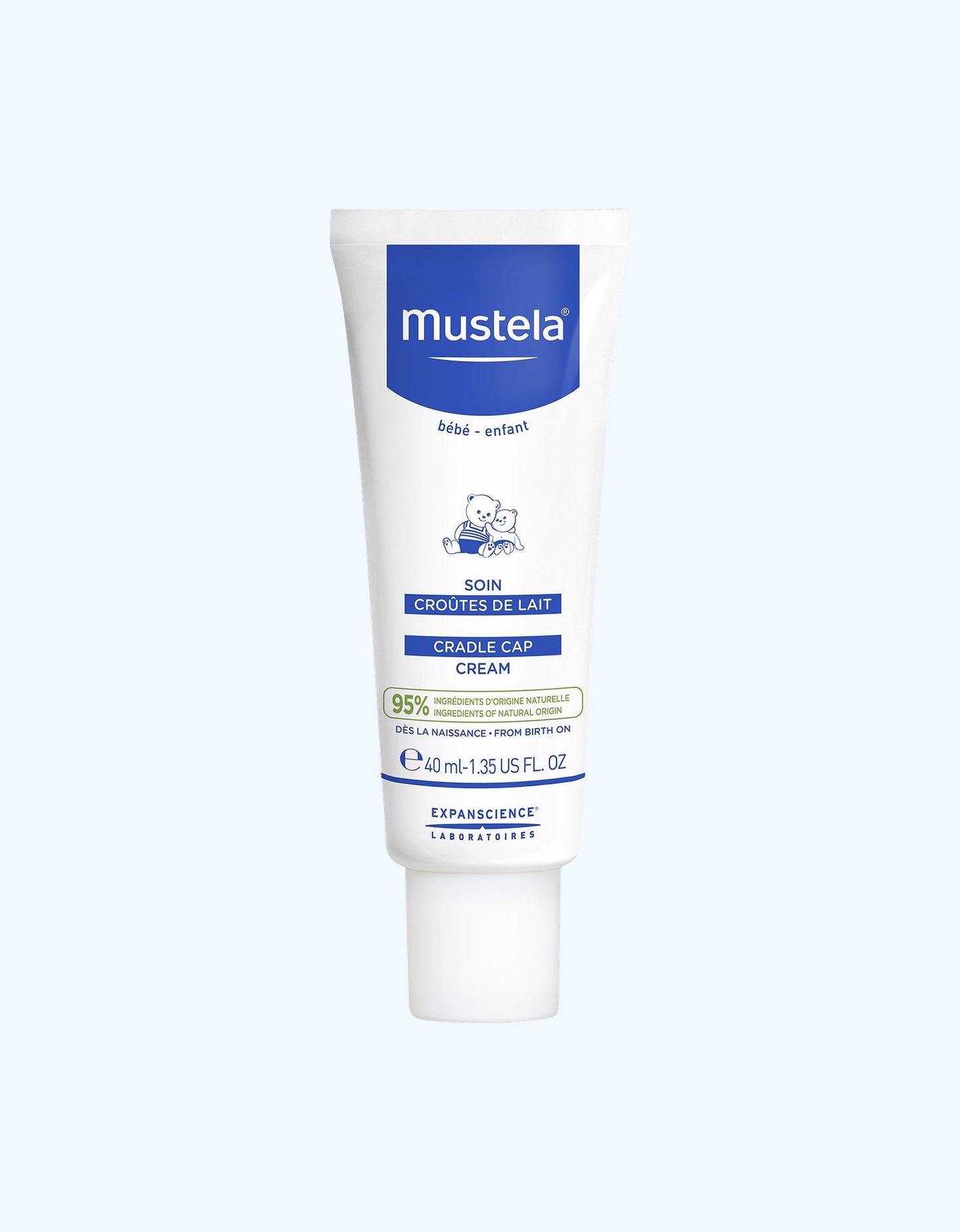 Mustela Крем для ухода кожи головы новорожденных, 40 мл