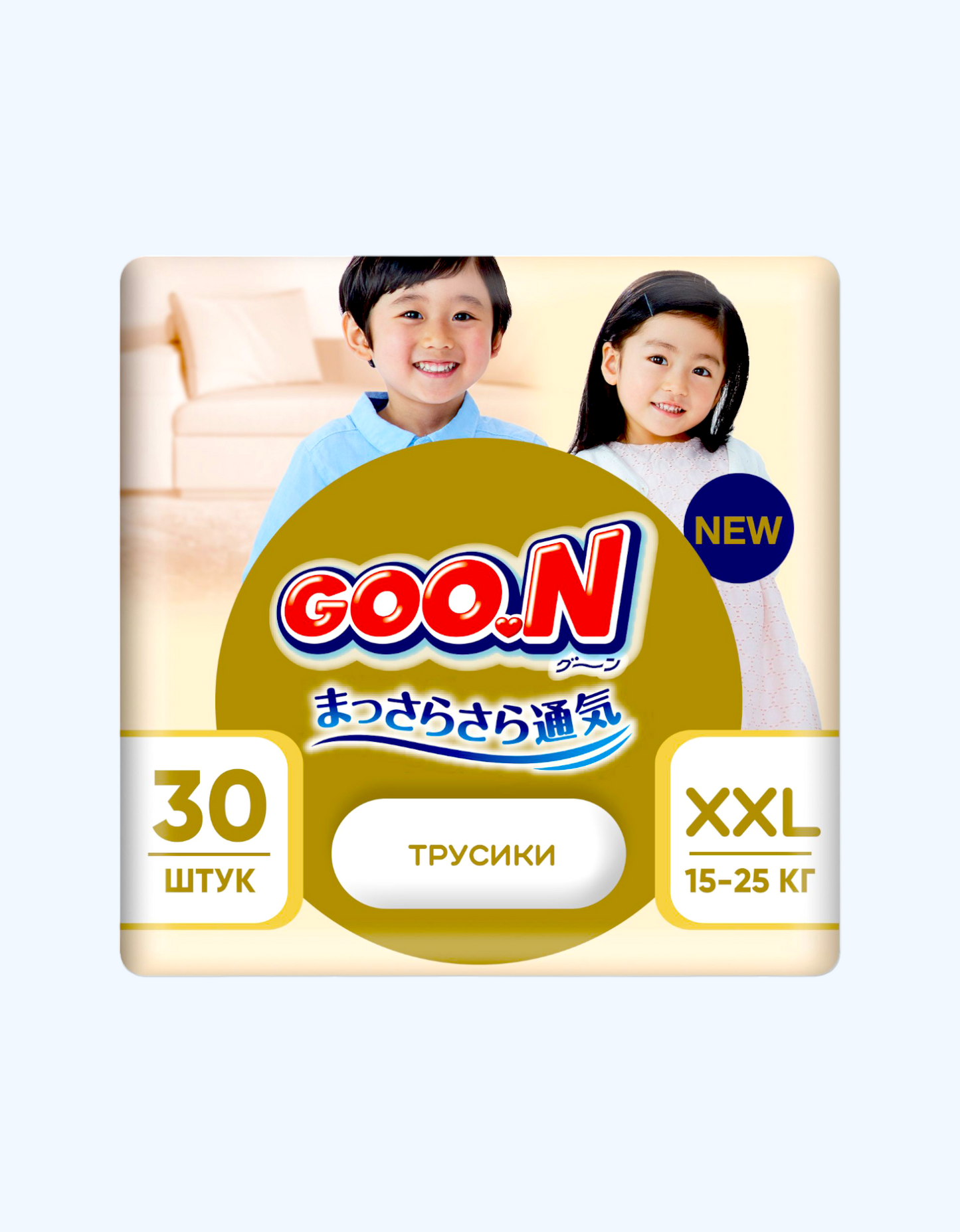 GOON Premium Soft Bezi külotlari, XXL, 15-25 kg, 30 dona