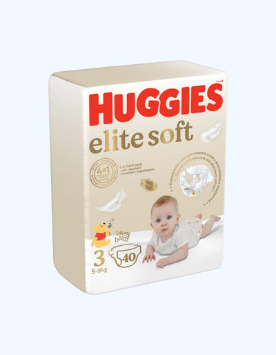 Huggies Elite Soft 3 taglik, 5-9 kg, 21/40 dona