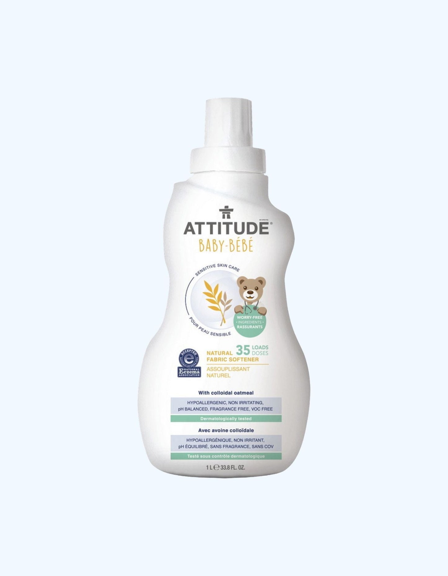 Attitude Sensitive Skin Baby Средство для стирки детского белья, гипоаллергенный, 1050 мл
