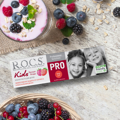 ROCS Tish pastasi Pro Kids yovvoyi rezavorlar, 3-7 yosh, 45 g