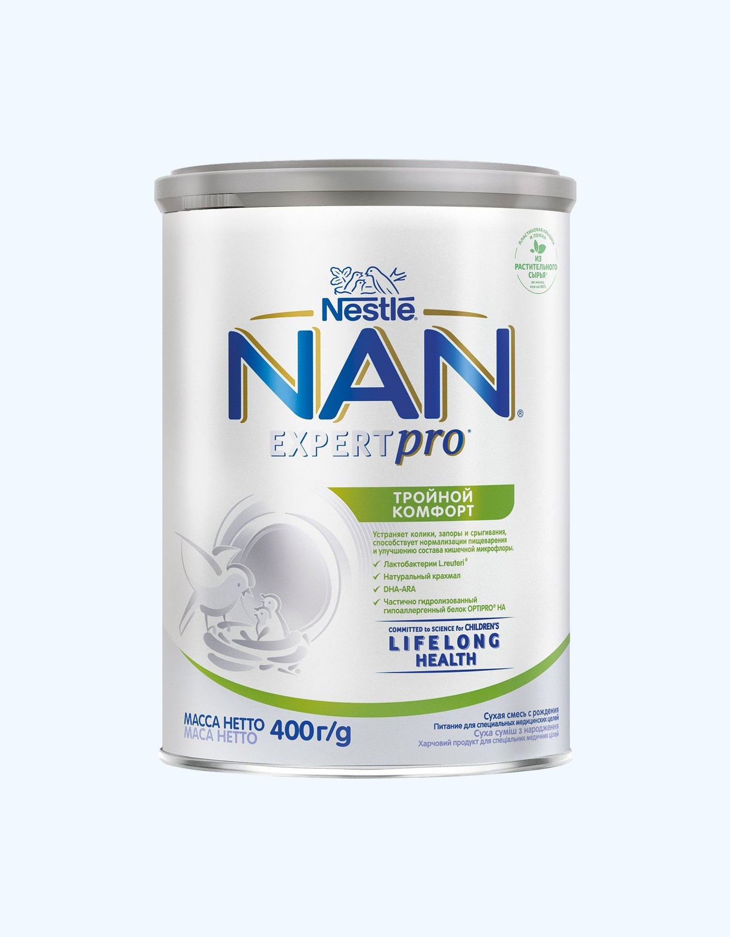 NAN Expert Pro, смесь тройной комфорт, 0+ мес., 400 г