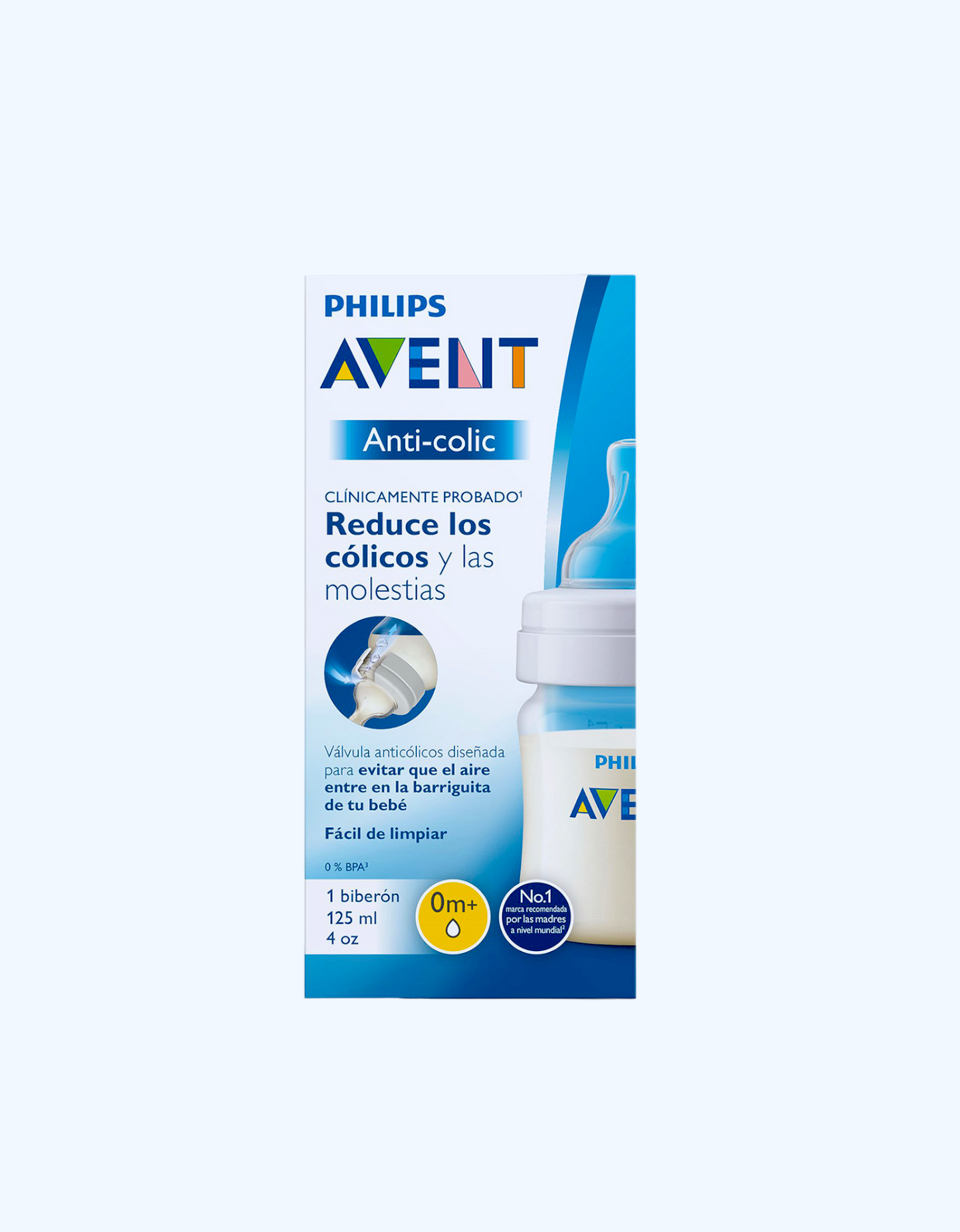 Avent Детская бутылочка Anti-colic, с широким горлышком, 0+ мес., 125 мл