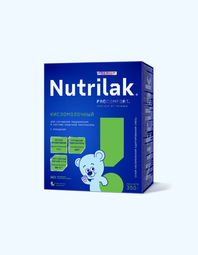 Nutrilak Premium Кисломолочный, cухая молочная смесь, с рождения, 350 г